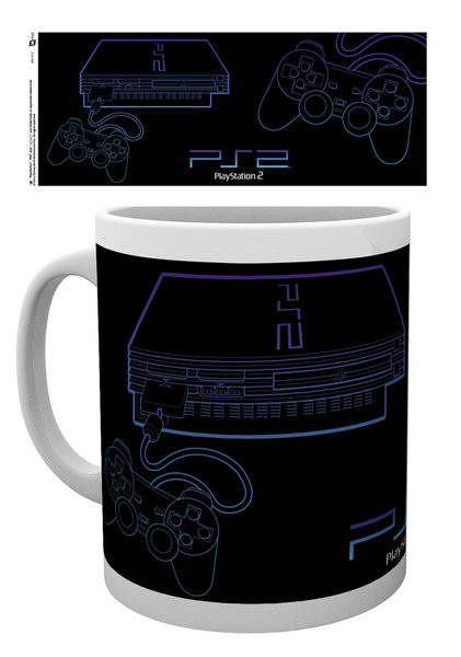 Kubek Playstation - PS2 Lineart