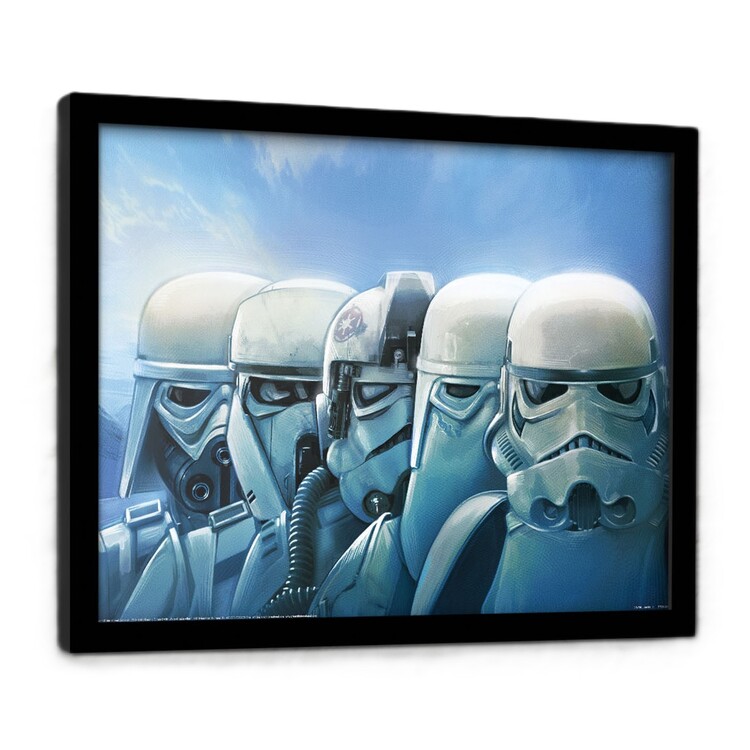Poster incorniciato Star Wars: The Mandalorian and Grogu - Trooper Masks