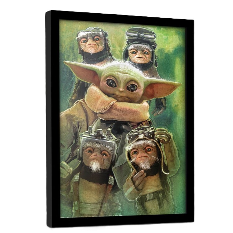 Poster incorniciato Star Wars: The Mandalorian and Grogu - Anzellans