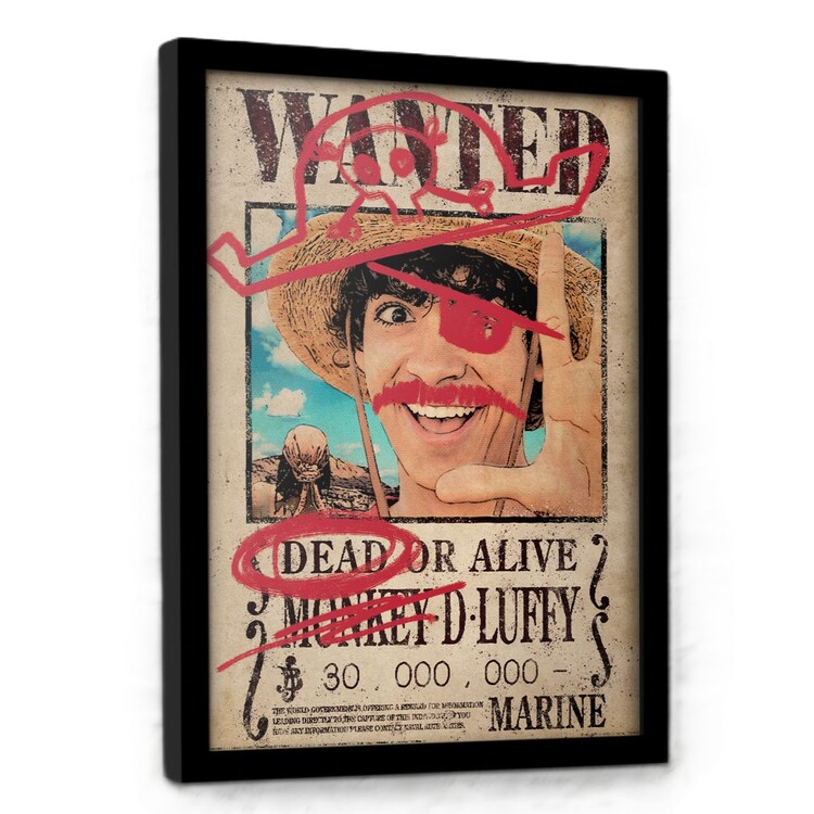 Ingelijste poster One Piece: Live Action S2 - Luffy Wanted