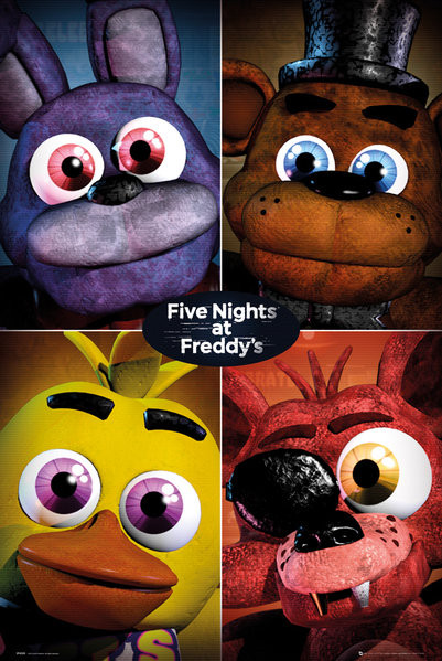 five nights at freddy's ポスター　3枚セット Poster Five Nights At Freddy's - Quad | Wall Art | 3+1 FREE