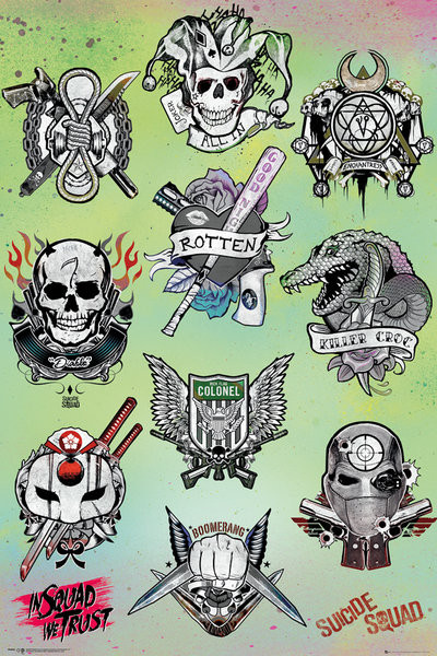 Poster Suicide Squad - Tattoo Parlor