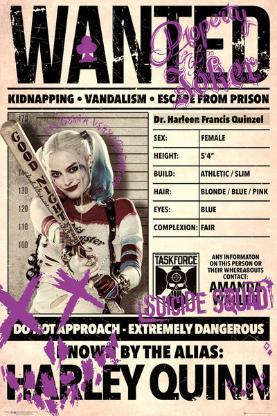 Poster Suicide Squad - Harley Wanted