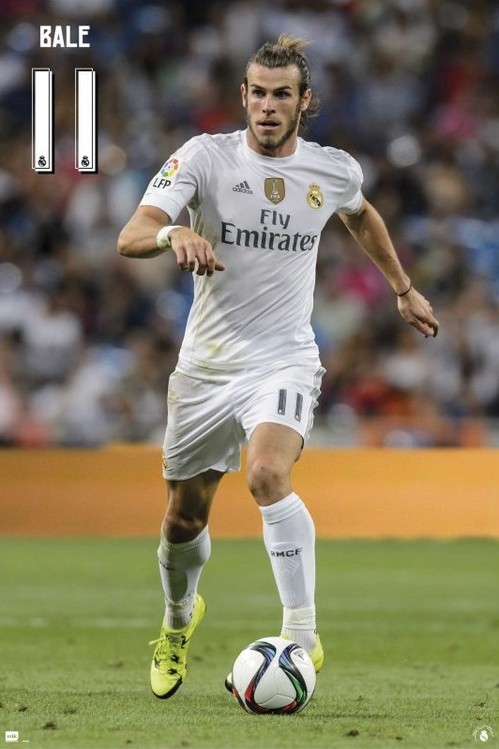 Plakát Real Madrid 2015/2016 - Bale accion