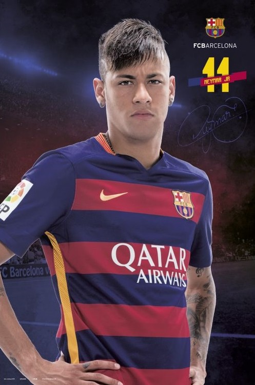 Poster FC Barcelona - Neymar Pose 2015/2016