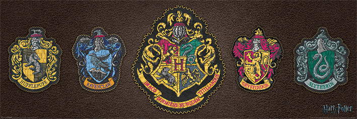 Póster Harry Potter - Crests