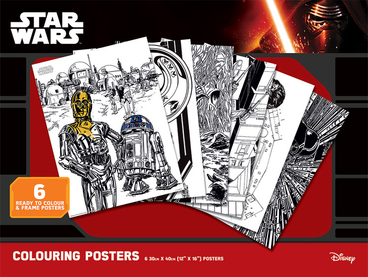 Inkleurposter Star Wars - Classic