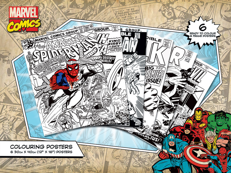 Malbar plakat Marvel Comics - Covers