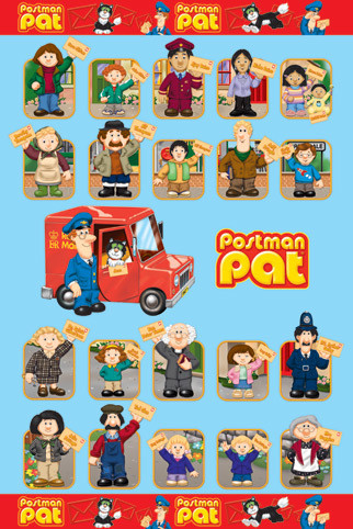 Poster POSTMAN PAT - characters