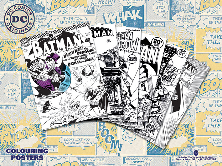 Inkleurposter DC Originals - Retro