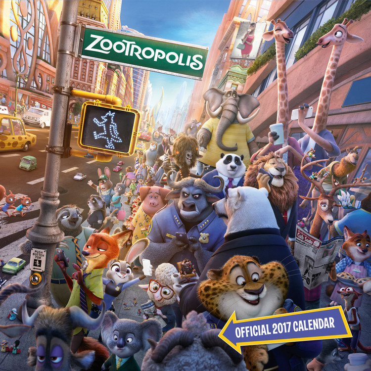 Calendario 2027 Zootrópolis