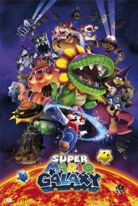 Poster Nintendo - super mario galaxy