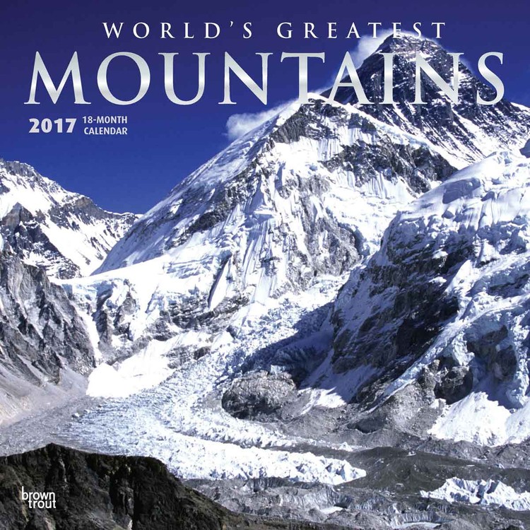 Kalender 2027 Mountains - Worlds Greatest