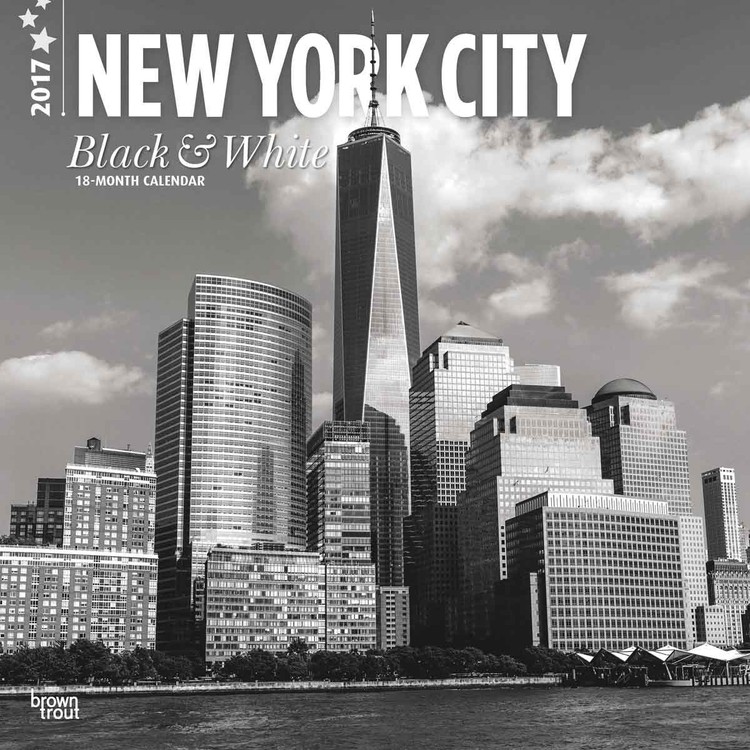Calendario 2027 New York - Black & White