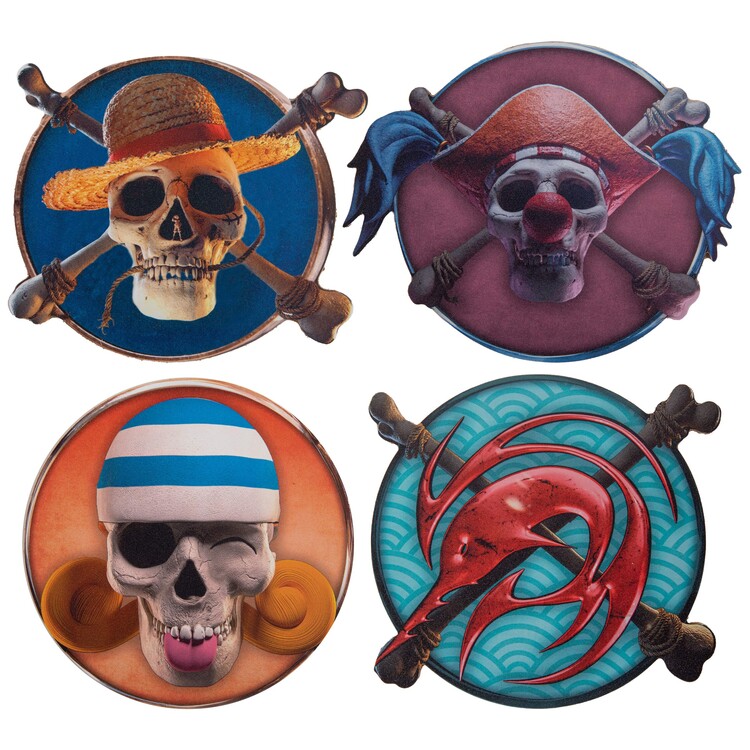 Sottobicchiere One Piece - Monkey D. Luffy, Buggy, Nami, Arlong / Arlong Pirates
