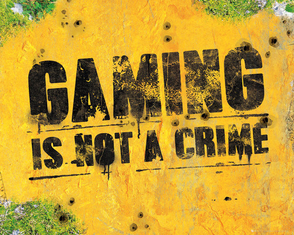 Plakát Gaming - Is Not A Crime