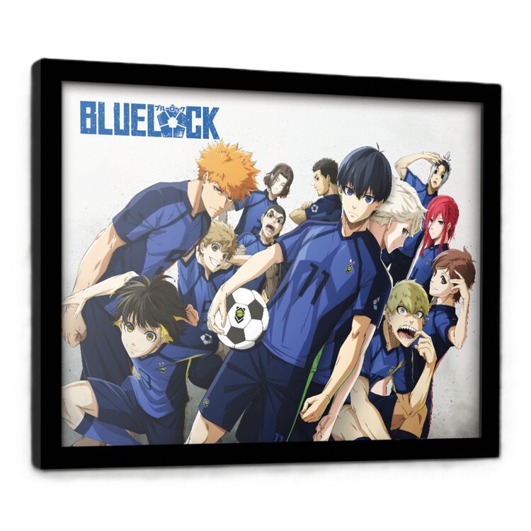 Ingelijste poster Blue Lock
