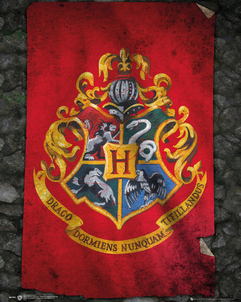 Plagát Harry Potter - Hogwarts Flag