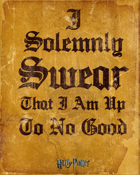 Poster Harry Potter - I Solemnly Swear