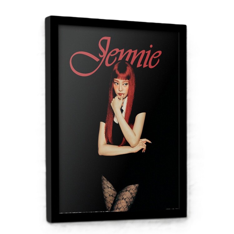Inramad poster Jennie - Curiosity