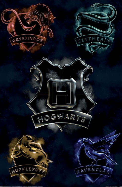 Poster Harry Potter - Houses