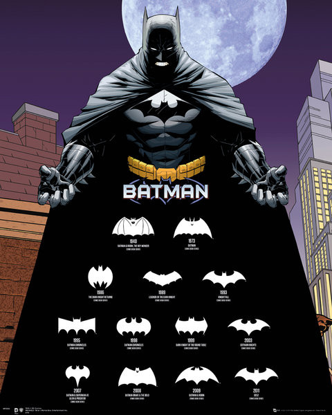 Plakát Batman - Logos