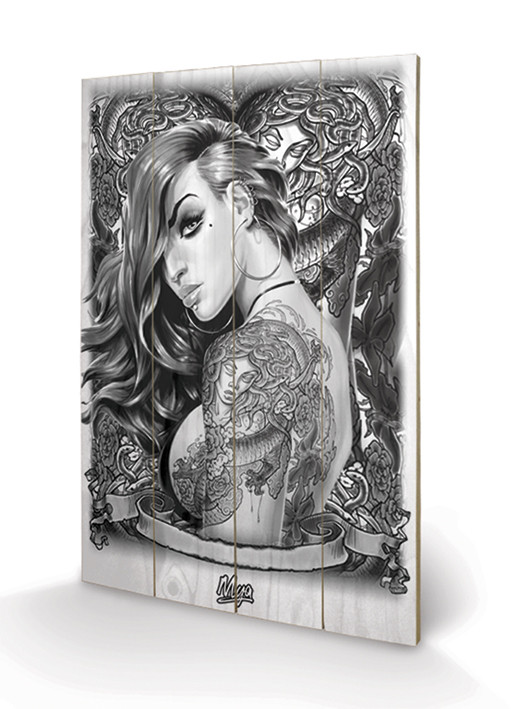 Bild auf Holz Mya - Tattoo