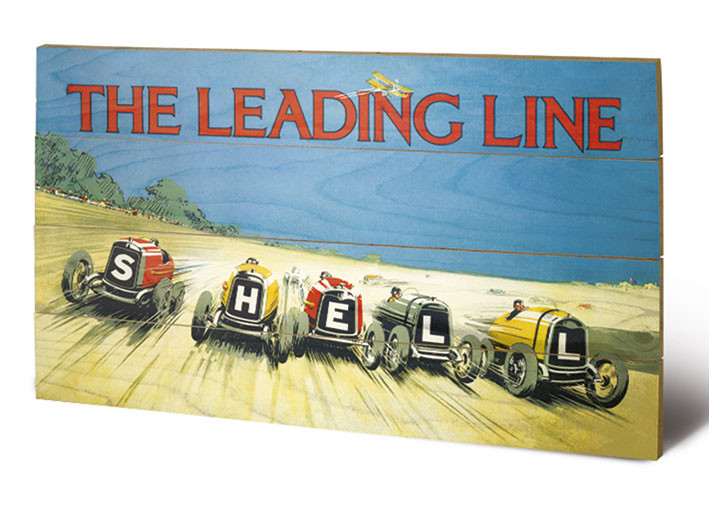 Poster su legno Shell - The Leading Line, 1923
