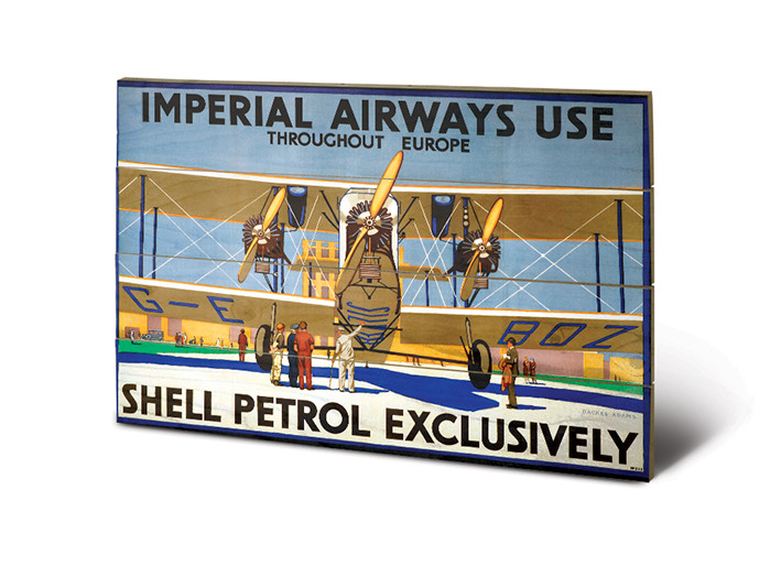 Bild auf Holz Shell - Imperial Airways