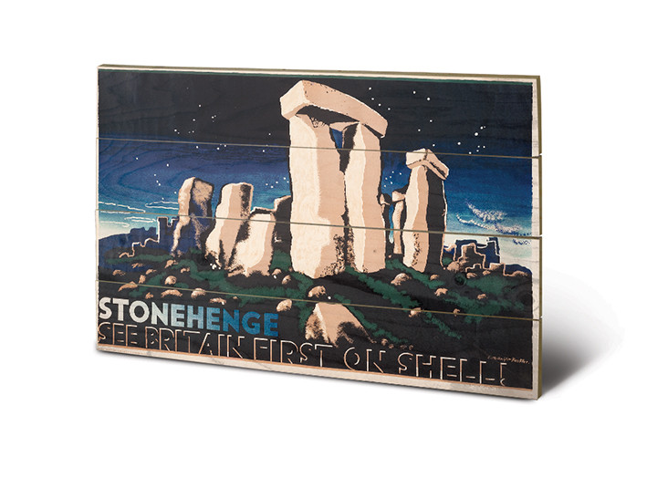 Bild auf Holz Shell - Stonehenge