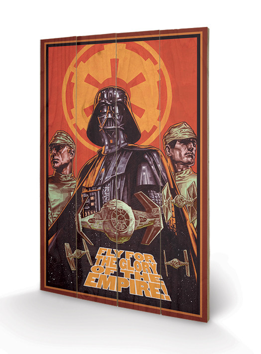 Bild auf Holz Star Wars - Fly For The Glor