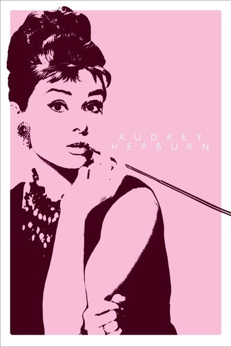 Plakát AUDREY HEPBURN - cigarello
