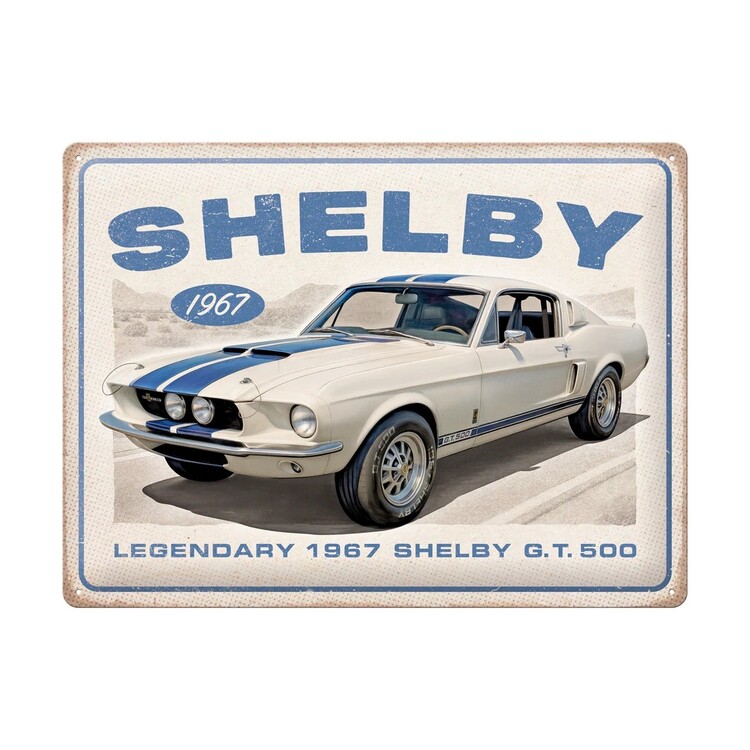 Metallschild Shelby - 1967 GT 500