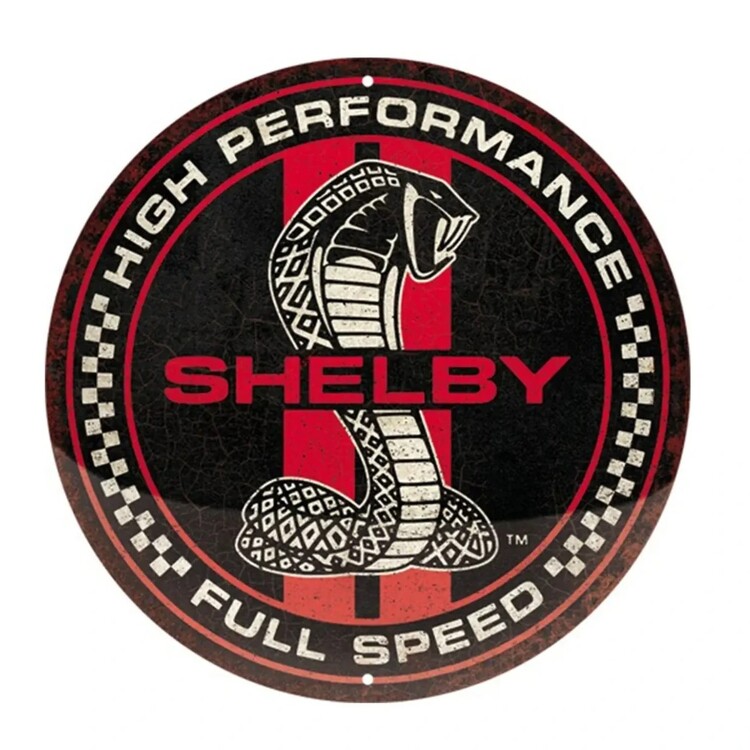 Metallschild Shelby - Full Speed Cobra Snake