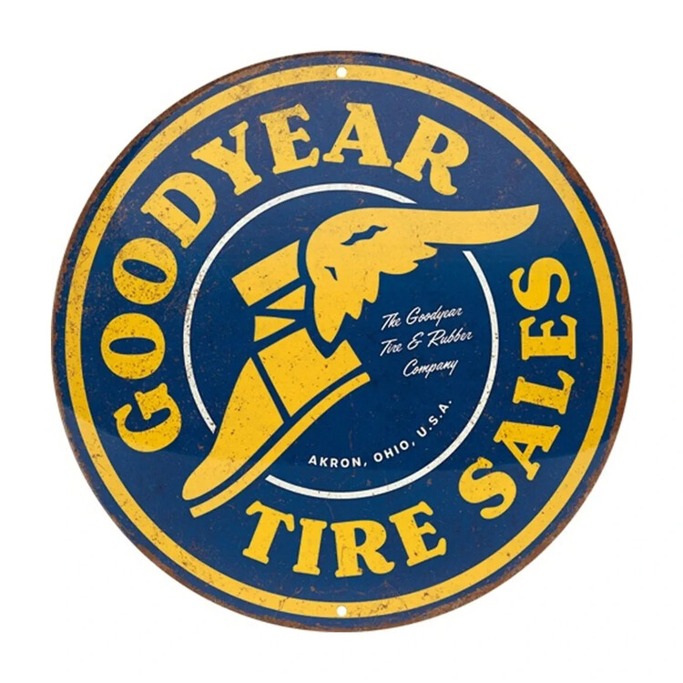 Metallschild Goodyear - Tire Sales