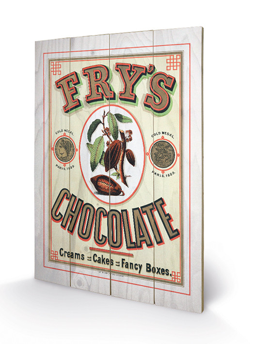 Poster su legno Fry's Chocolate
