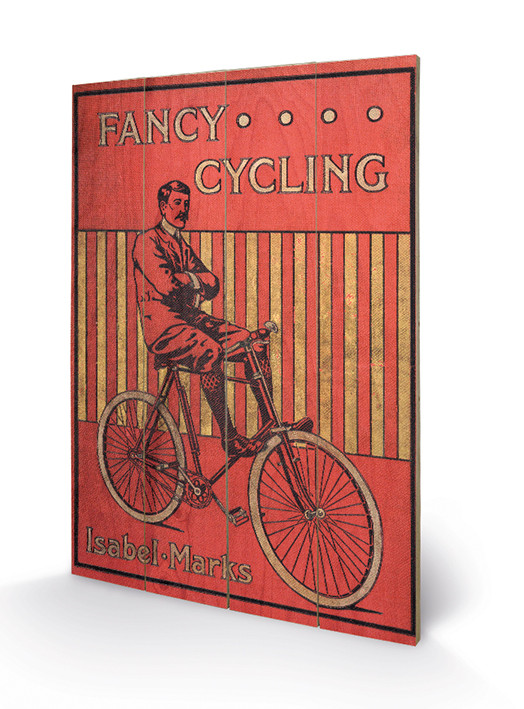 Poster su legno Fancy Cycling