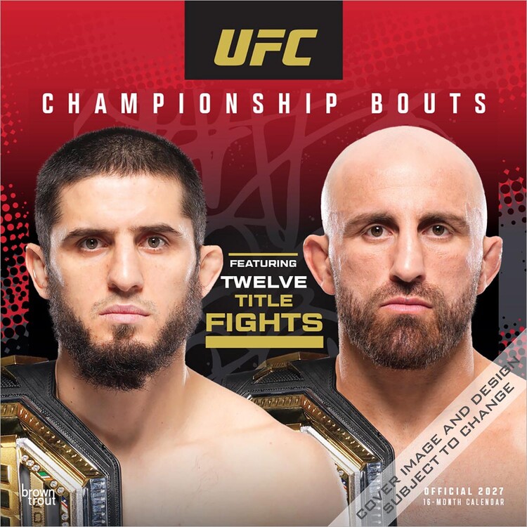 Calendar 2027 UFC - Title Fights | 16-month