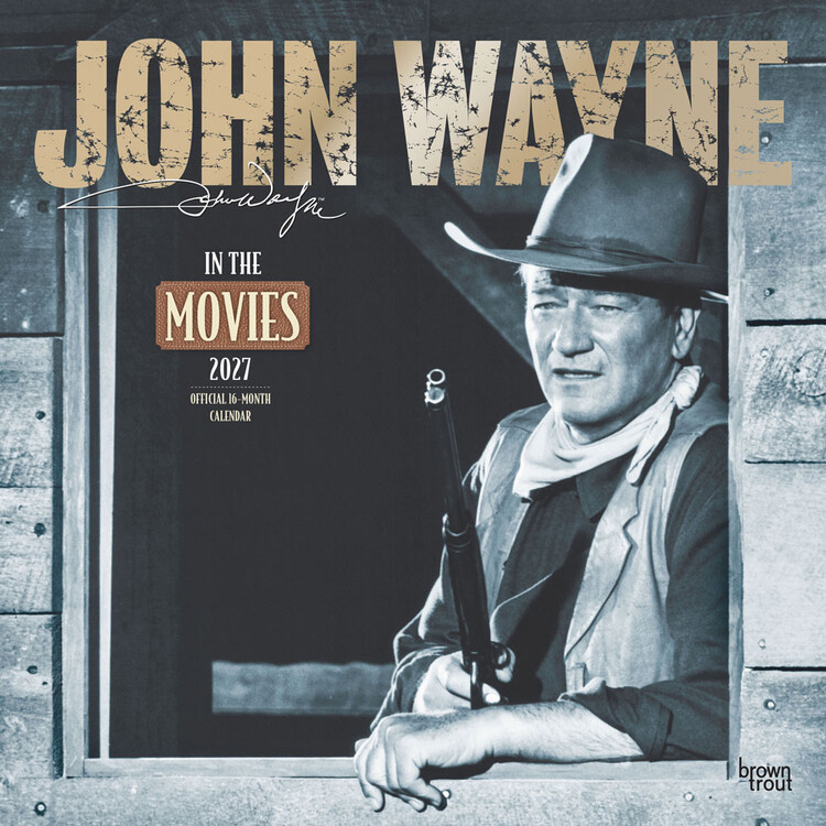 Kalendář 2027 John Wayne na plátně | 16měsíční