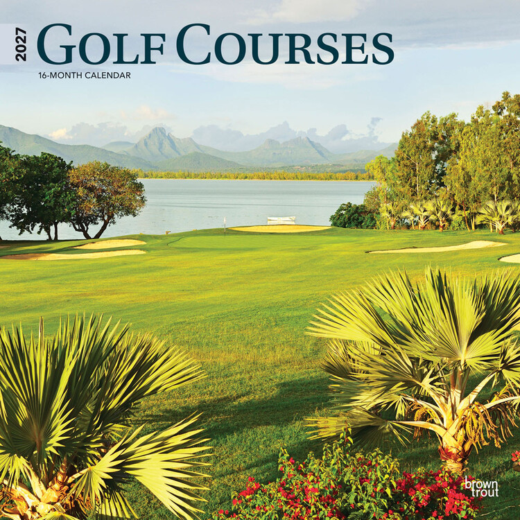 Kalender 2027 Golfbanor | 16-månaders