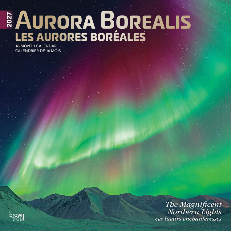 Calendar 2027 Aurora Borealis | 16-month