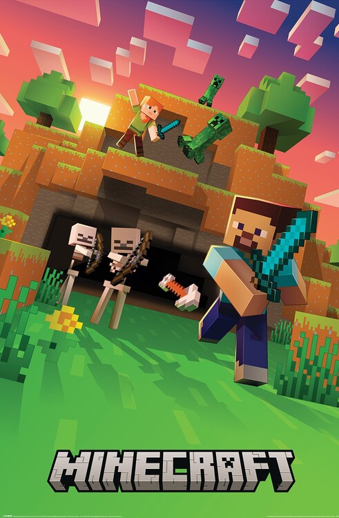 Poster Minecraft - Cinematic Skeletons