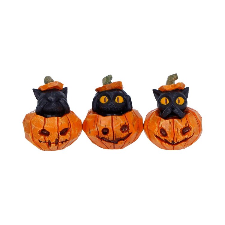 Figurka See No, Hear No, Speak No - Three Wise Pumpkins