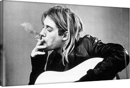 Obraz na płótnie Kurt Cobain - smoking