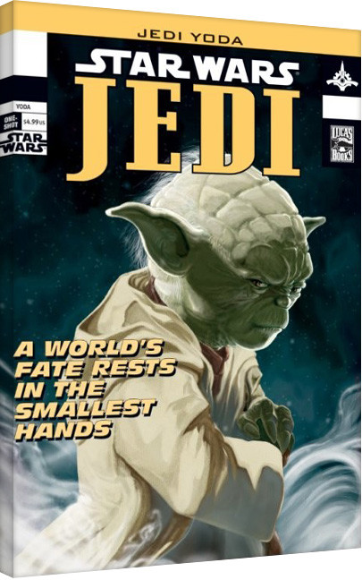 Schilderij op canvas Star Wars - Yoda Comic Cover