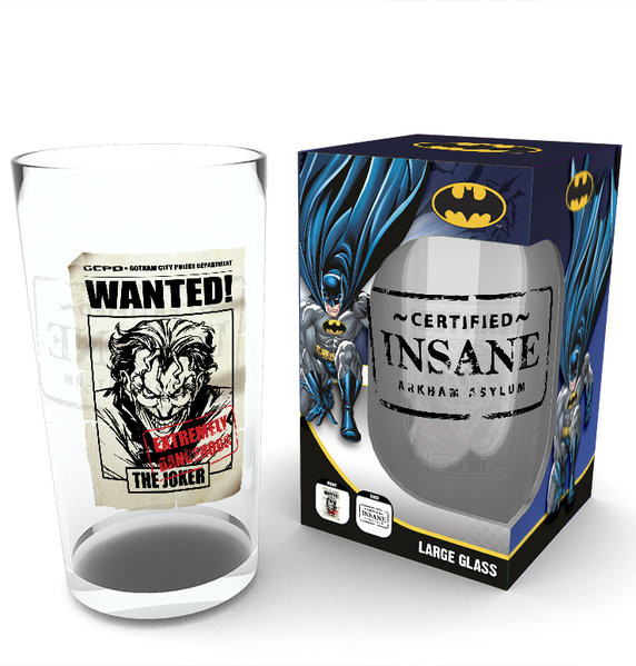 Glas DC Comics - The Joker Insane