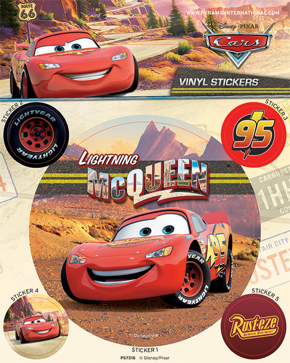 Samolepky Autá - Lightning McQueen
