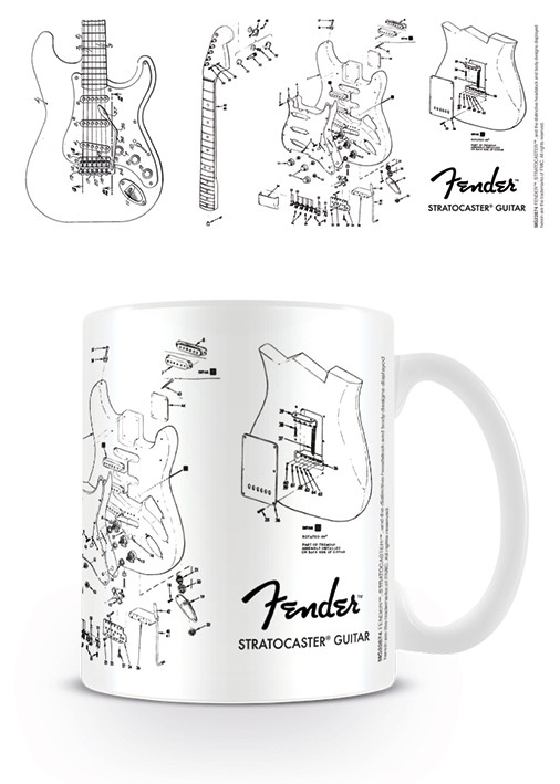 Tazza Fender - Exploding Stratocaster