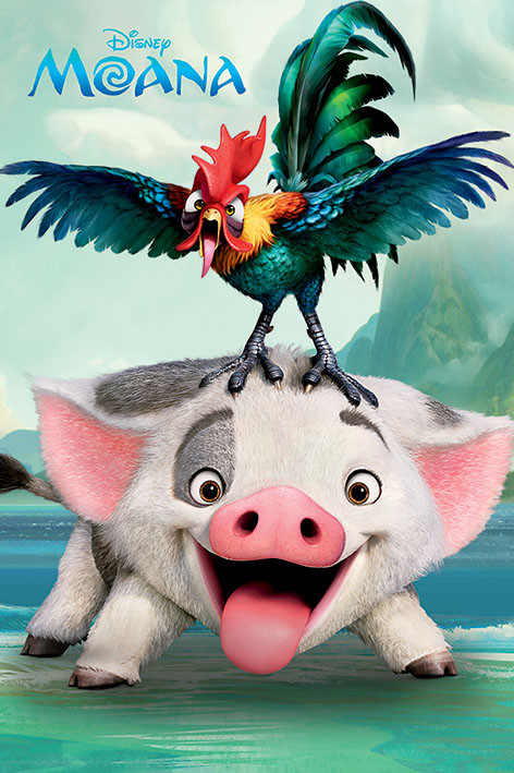 Poster Oceania - Pua & Heihei
