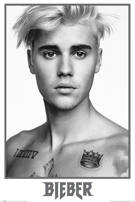 Plakat Justin Bieber - Bieber Black and White | Poster an der Wand